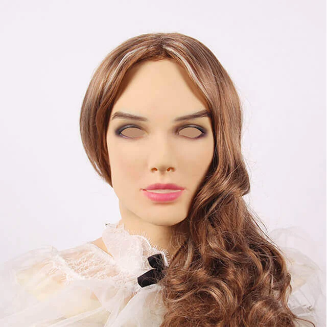 Mascarilla de cabeza femenina de silicona Beatrice