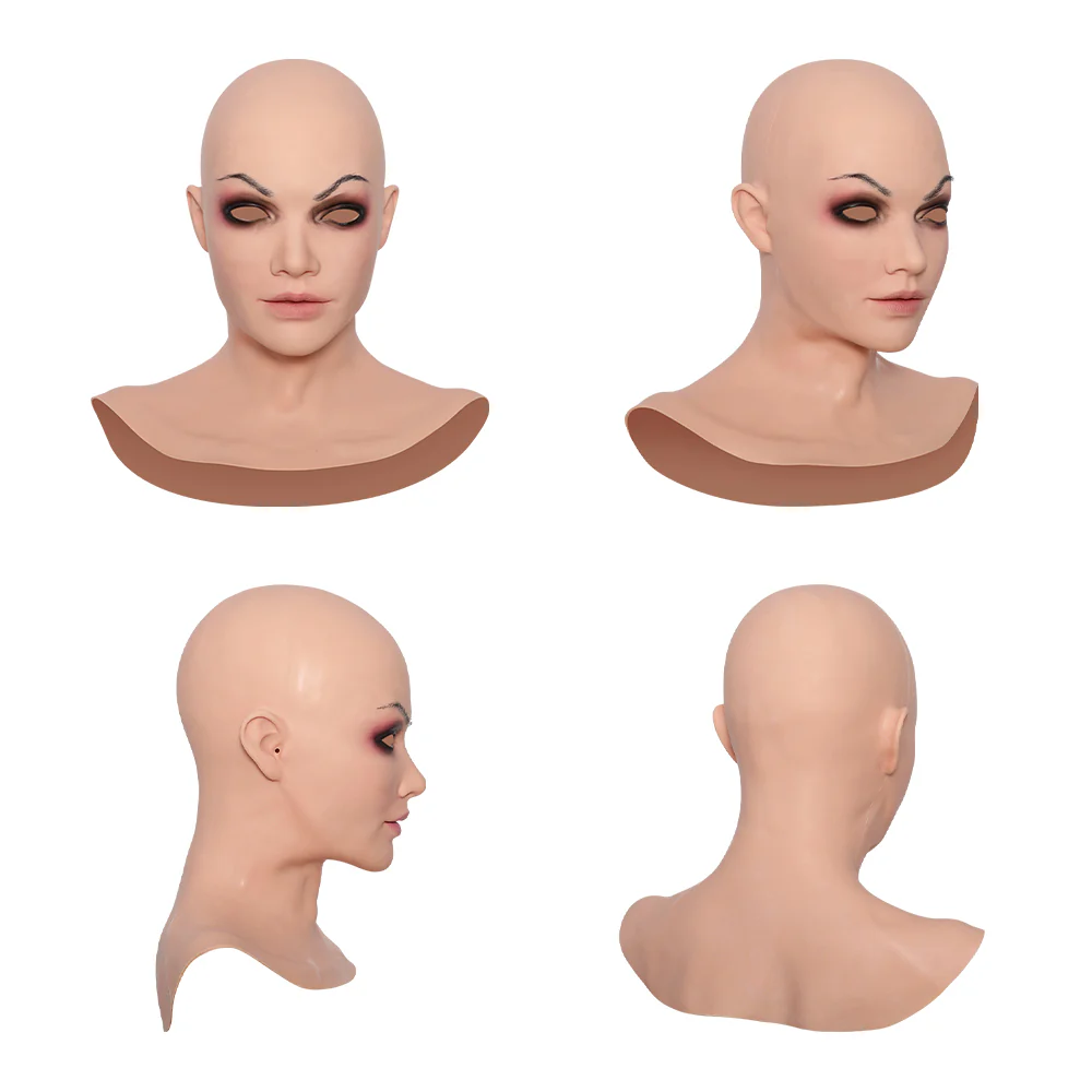 Mascarilla de cabeza femenina de silicona Beatrice - Image 2