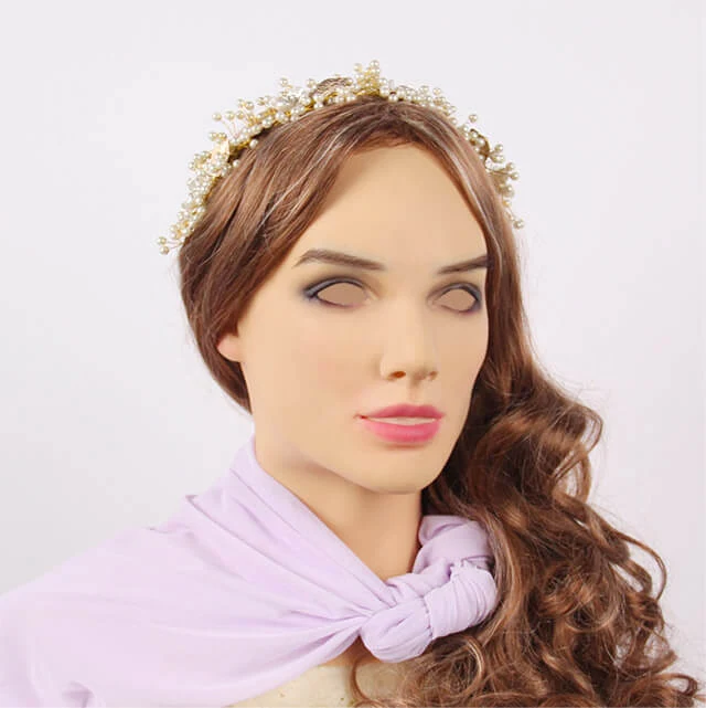 Mascarilla de cabeza femenina de silicona Beatrice - Image 3