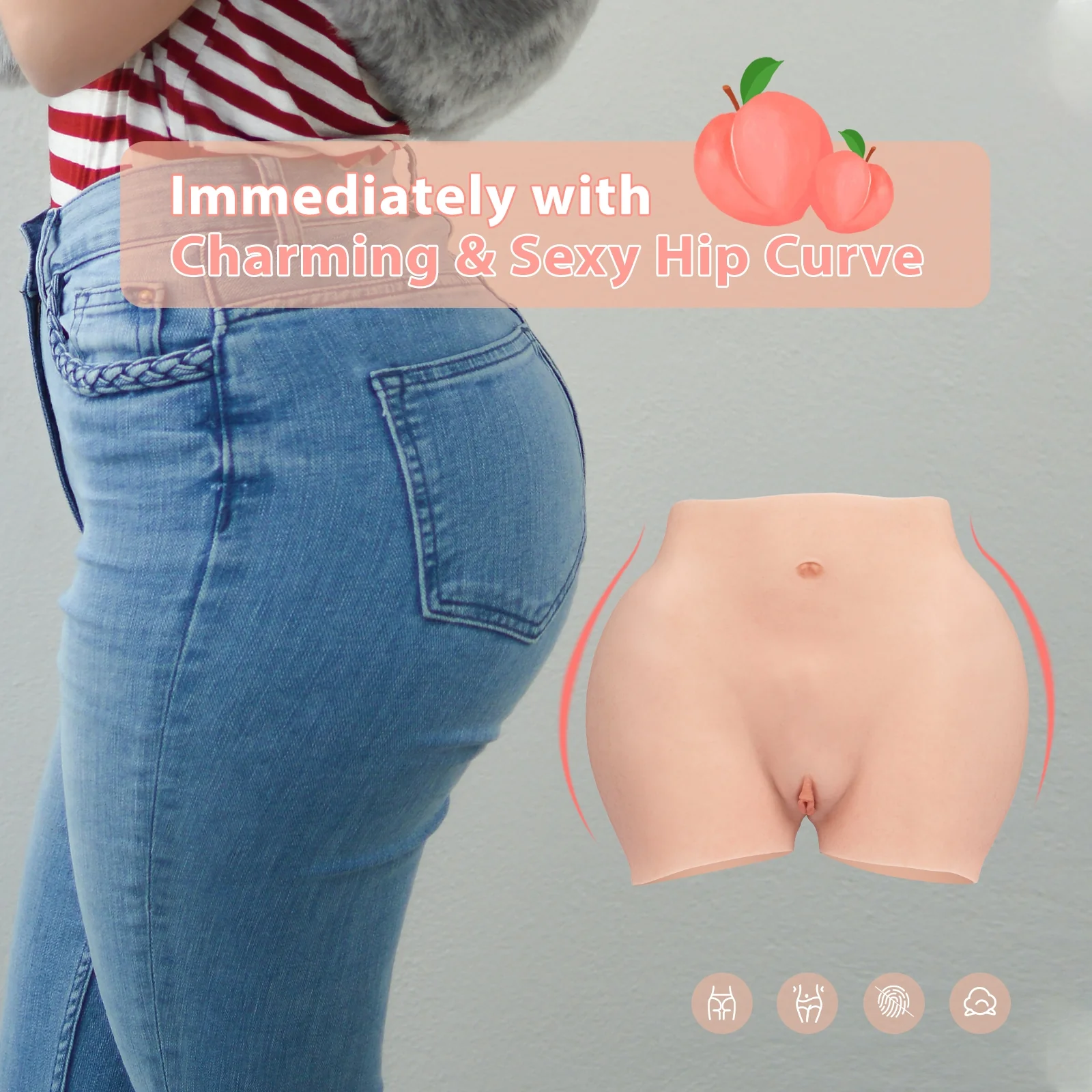 Silicona Panty Hip Enhancer Body Shaper Nalgas 8G - Image 7
