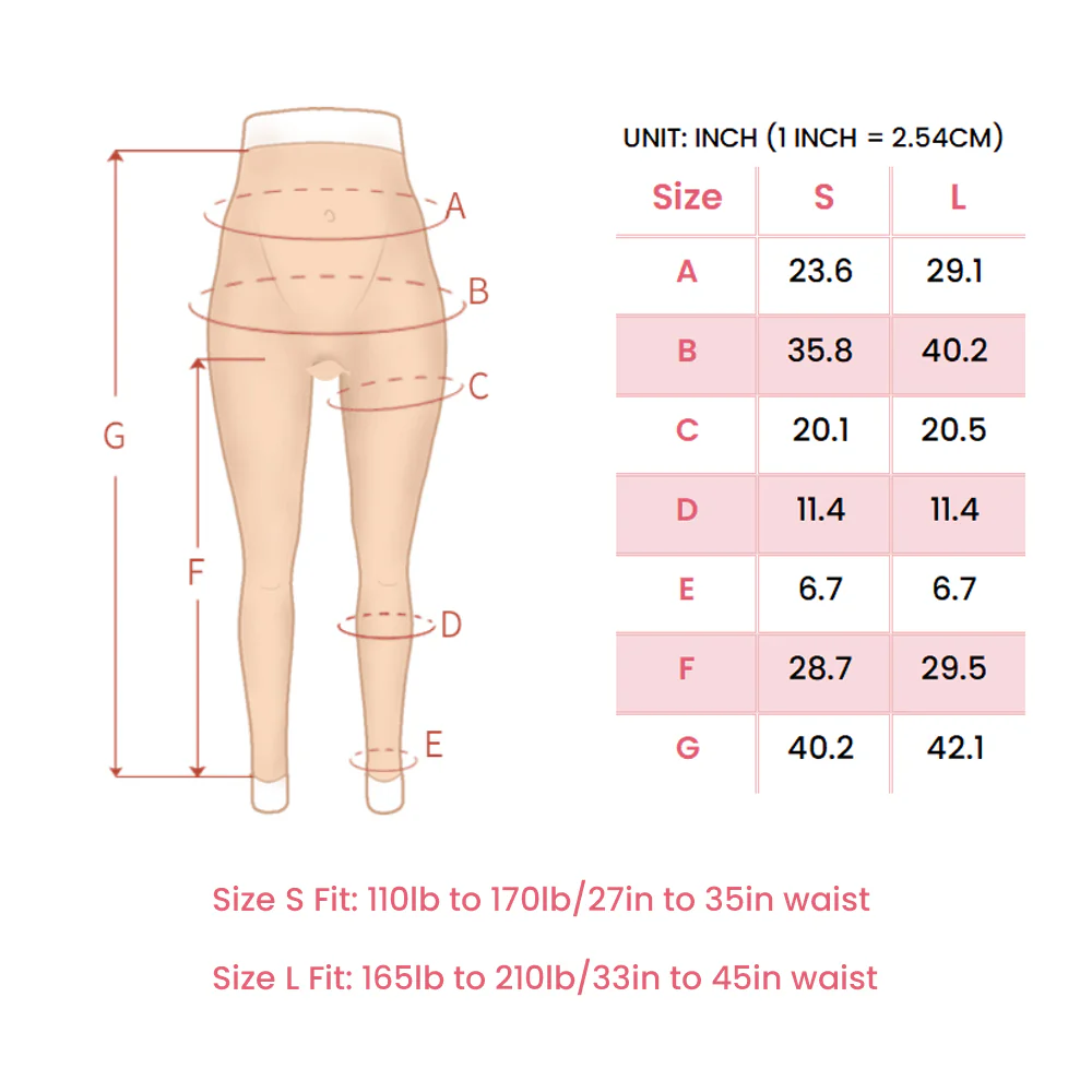 Pantalones vaginales de silicona hasta el tobillo 1G - Image 6