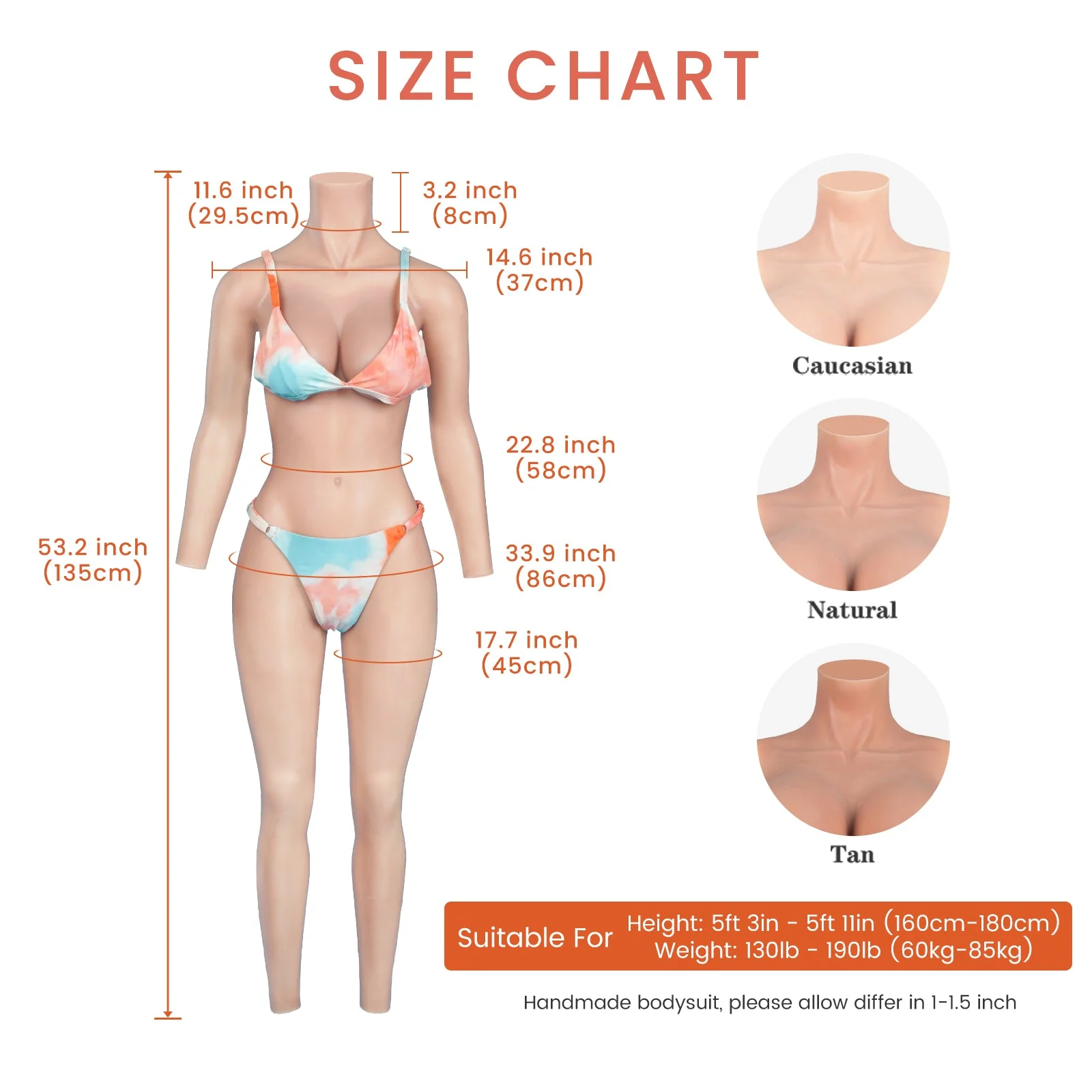 Body con mangas hasta los tobillos y copa C - Image 6