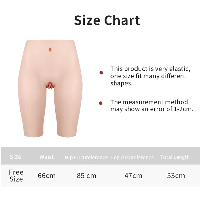 Pantalones vaginales de silicona de media longitud 1G - Image 3