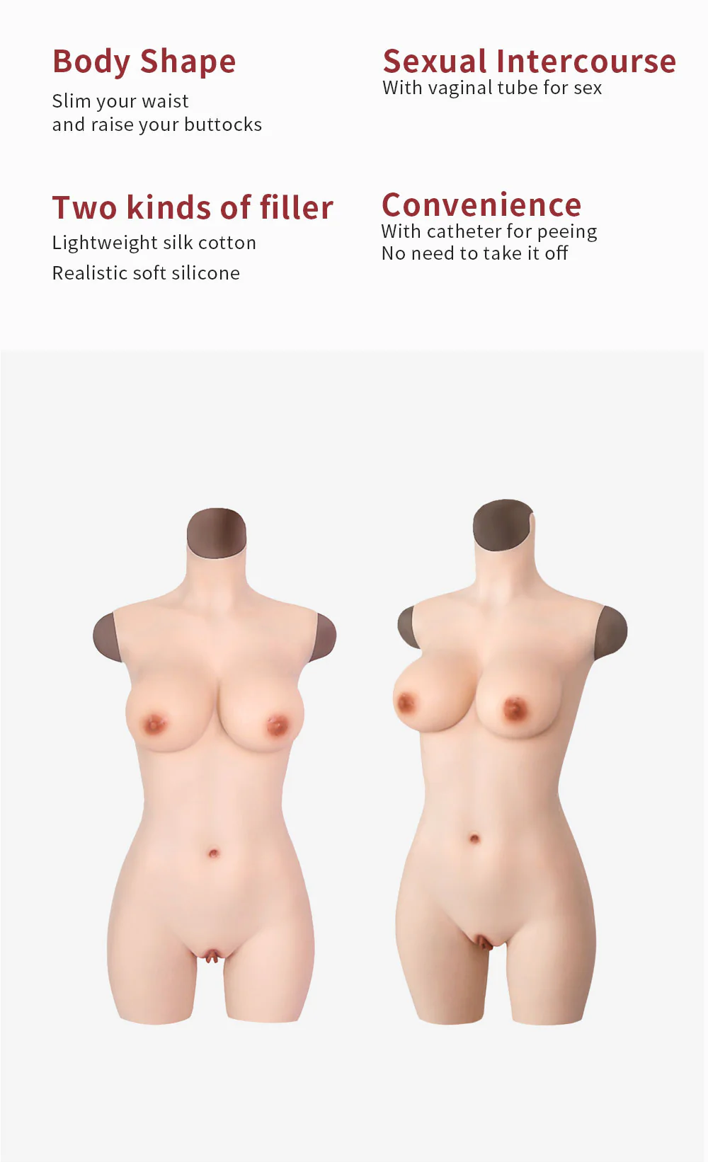 G Cup Half-length Silicone Bodysuit 4G - Image 4