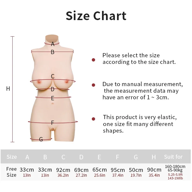 G Cup Half-length Silicone Bodysuit with Zipper 4G - Image 7