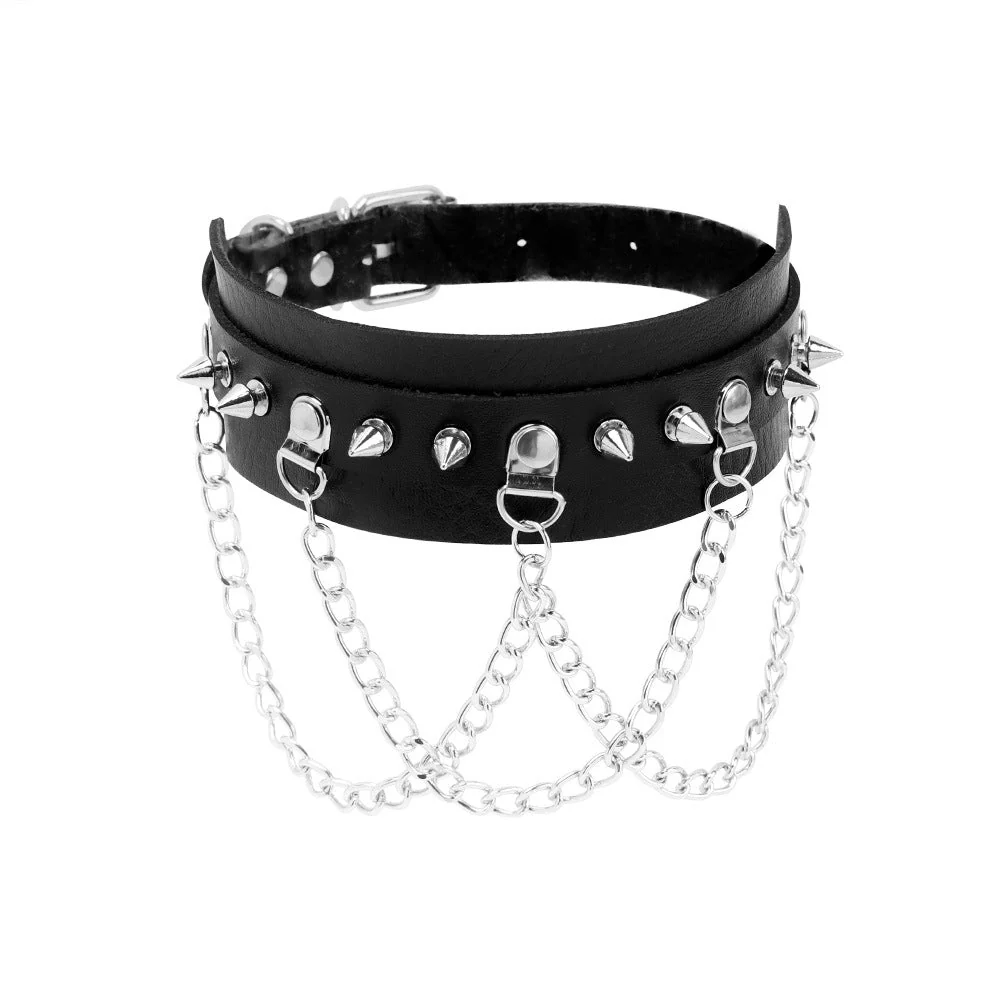 Gothic Choker Necklace Covering the Neck - Image 13