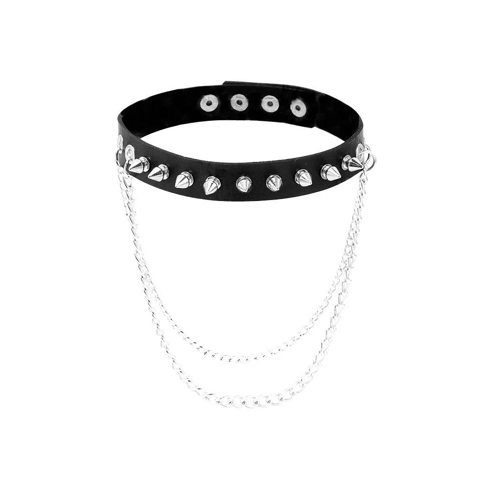 Gothic Choker Necklace Covering the Neck - Image 9