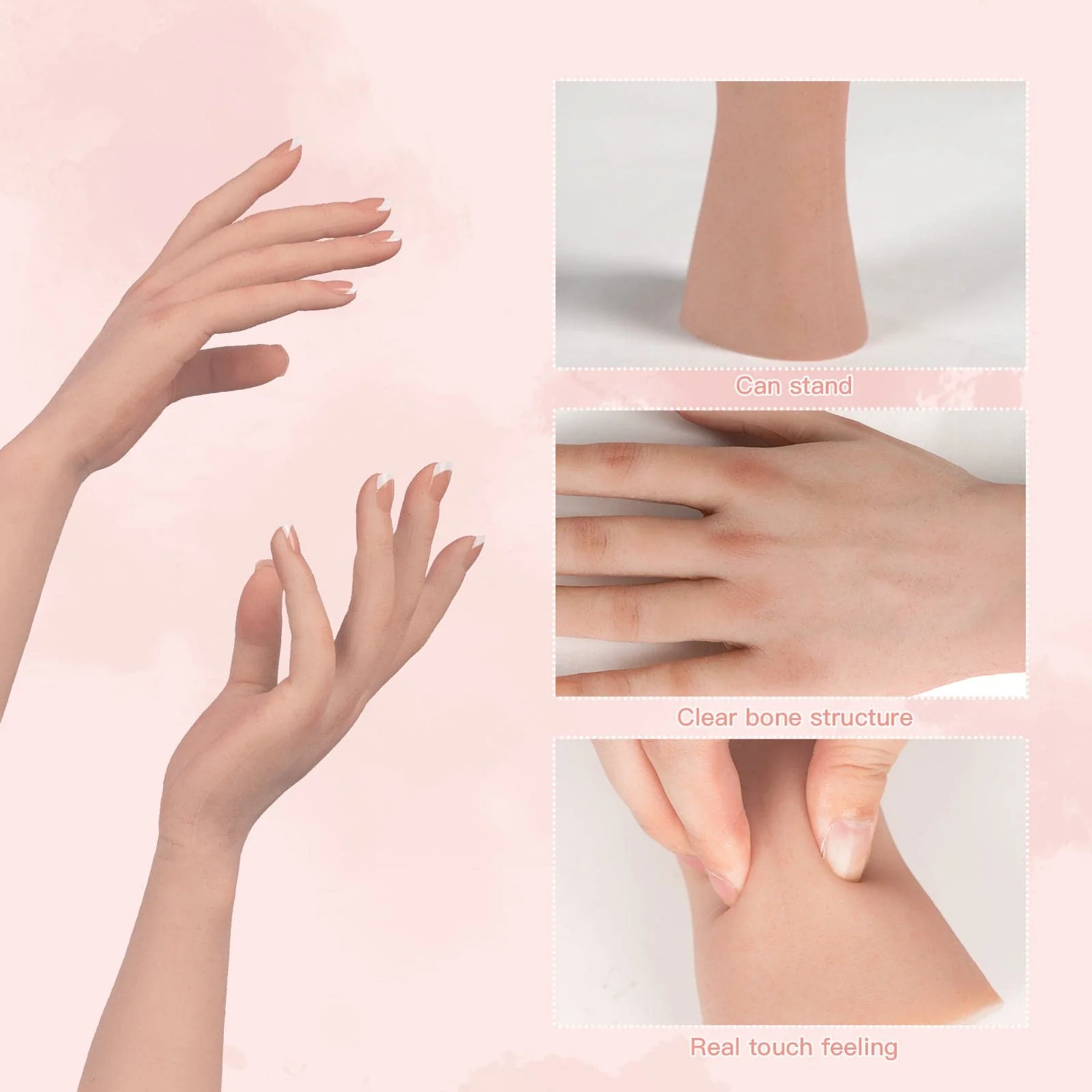 Maniquí femenino tamaño natural mano como boceto uñas joyería reloj pantalla  - Image 3