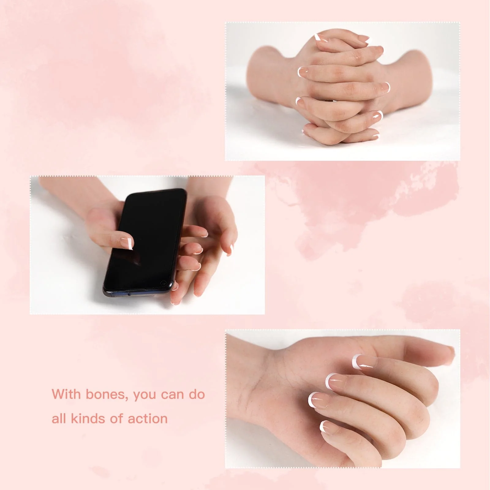 Maniquí femenino tamaño natural mano como boceto uñas joyería reloj pantalla  - Image 6