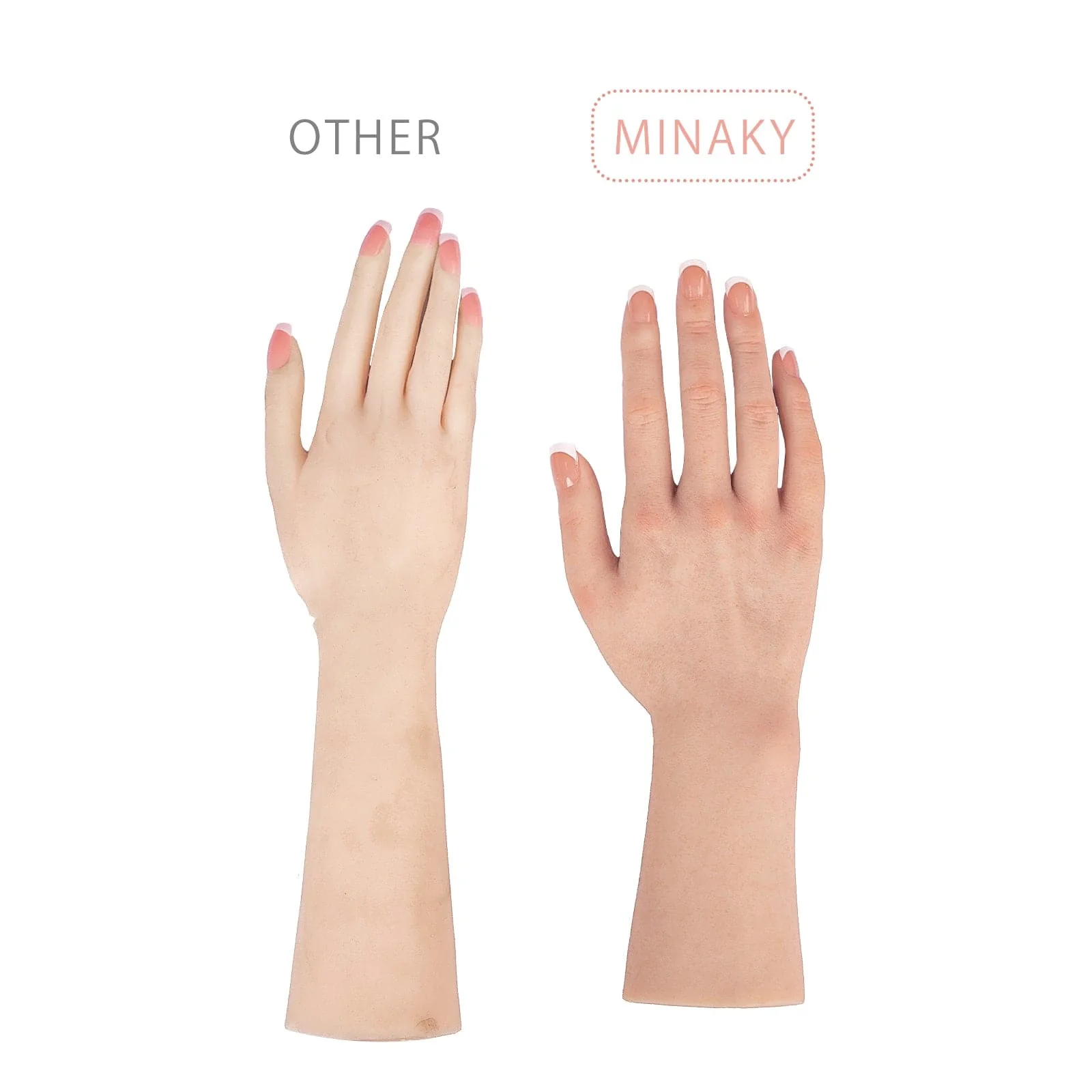 Maniquí femenino tamaño natural mano como boceto uñas joyería reloj pantalla  - Image 7