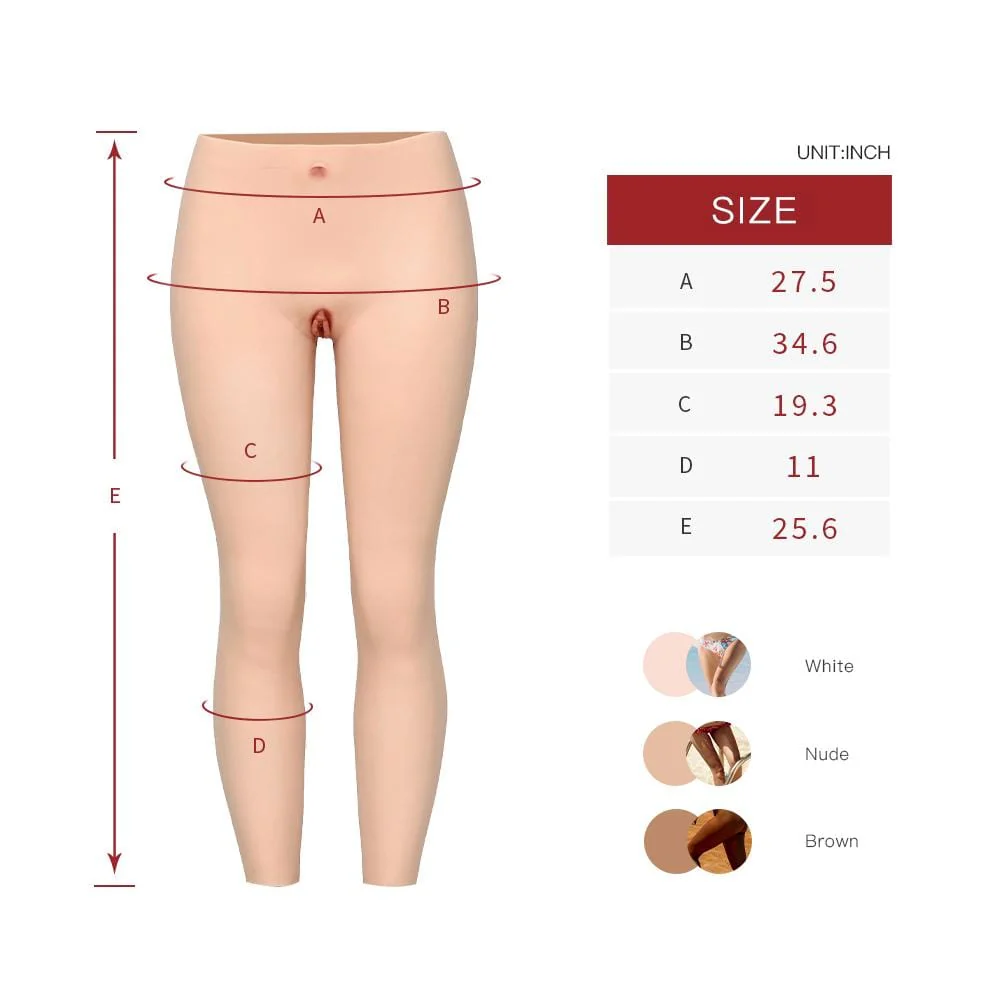 Pantalones vaginales de silicona hasta el tobillo 1G - Image 7