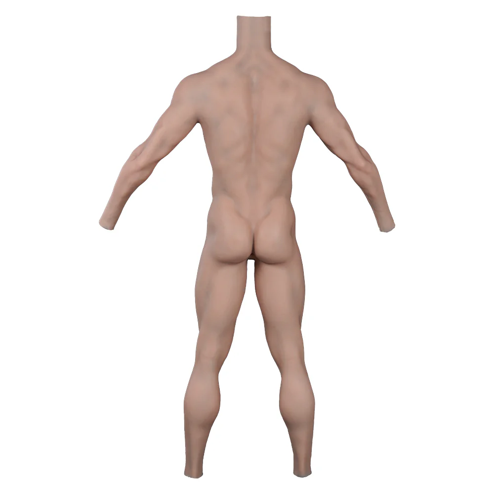 Oil-Free Silicone Muscle Ankle-length Bodysuit with Sleeve 8G - Image 4