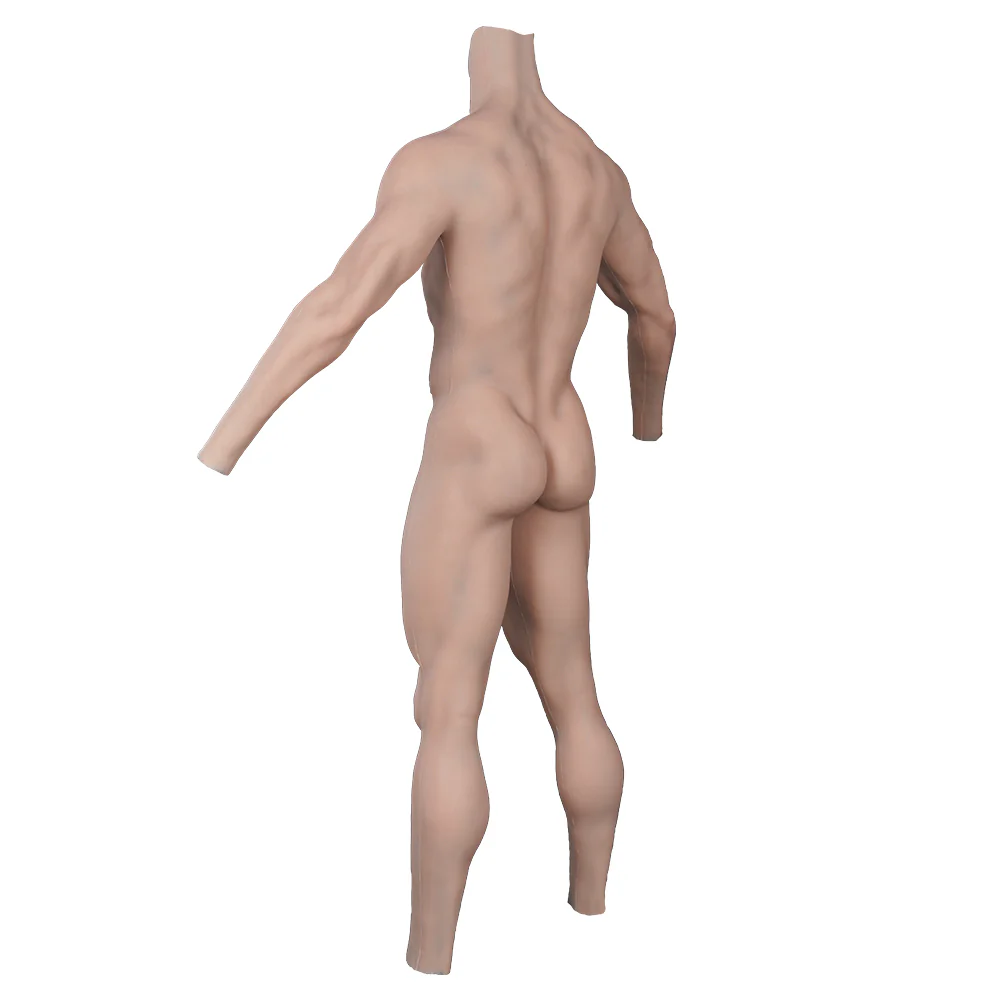 Oil-Free Silicone Muscle Ankle-length Bodysuit with Sleeve 8G - Image 5