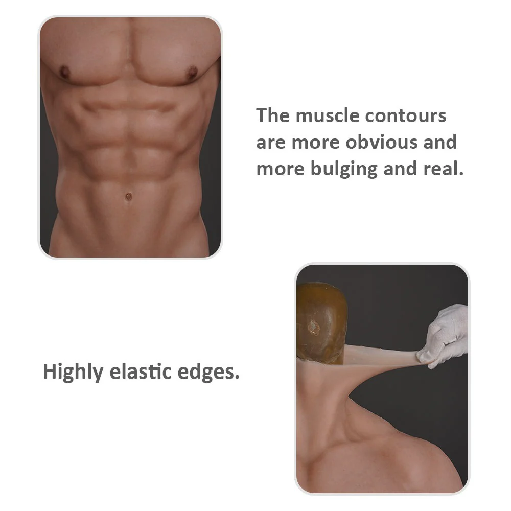 Oil-Free Silicone Muscle Ankle-length Bodysuit with Sleeve 8G - Image 7