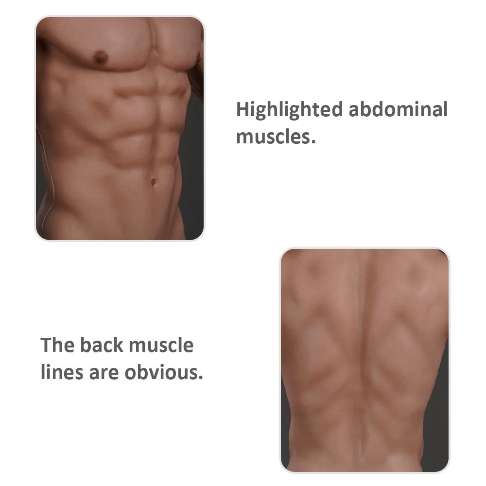 Oil-Free Silicone Muscle Ankle-length Bodysuit with Sleeve 8G - Image 8