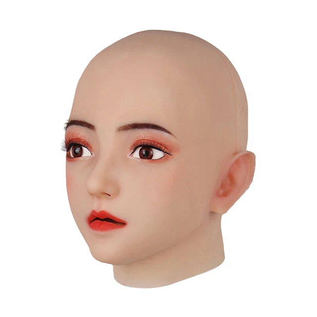 Máscara de cabeza femenina de silicona Emily - Image 3