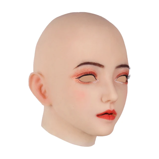 Máscara de cabeza femenina de silicona Emily - Image 4
