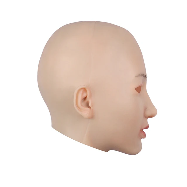 Máscara de cabeza femenina de silicona Christine - Image 3