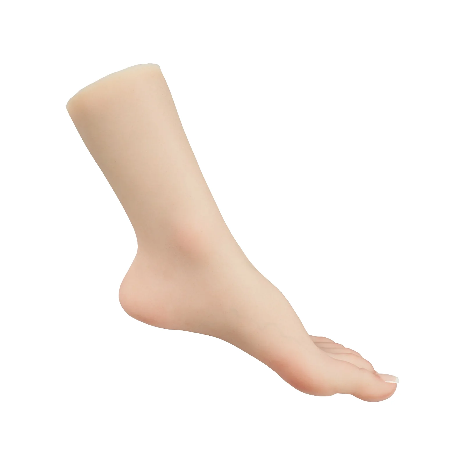 Soft Silicone Lifesize Female Mannequin Foot with Nail Shoes Jewelry Sock Display - Image 3