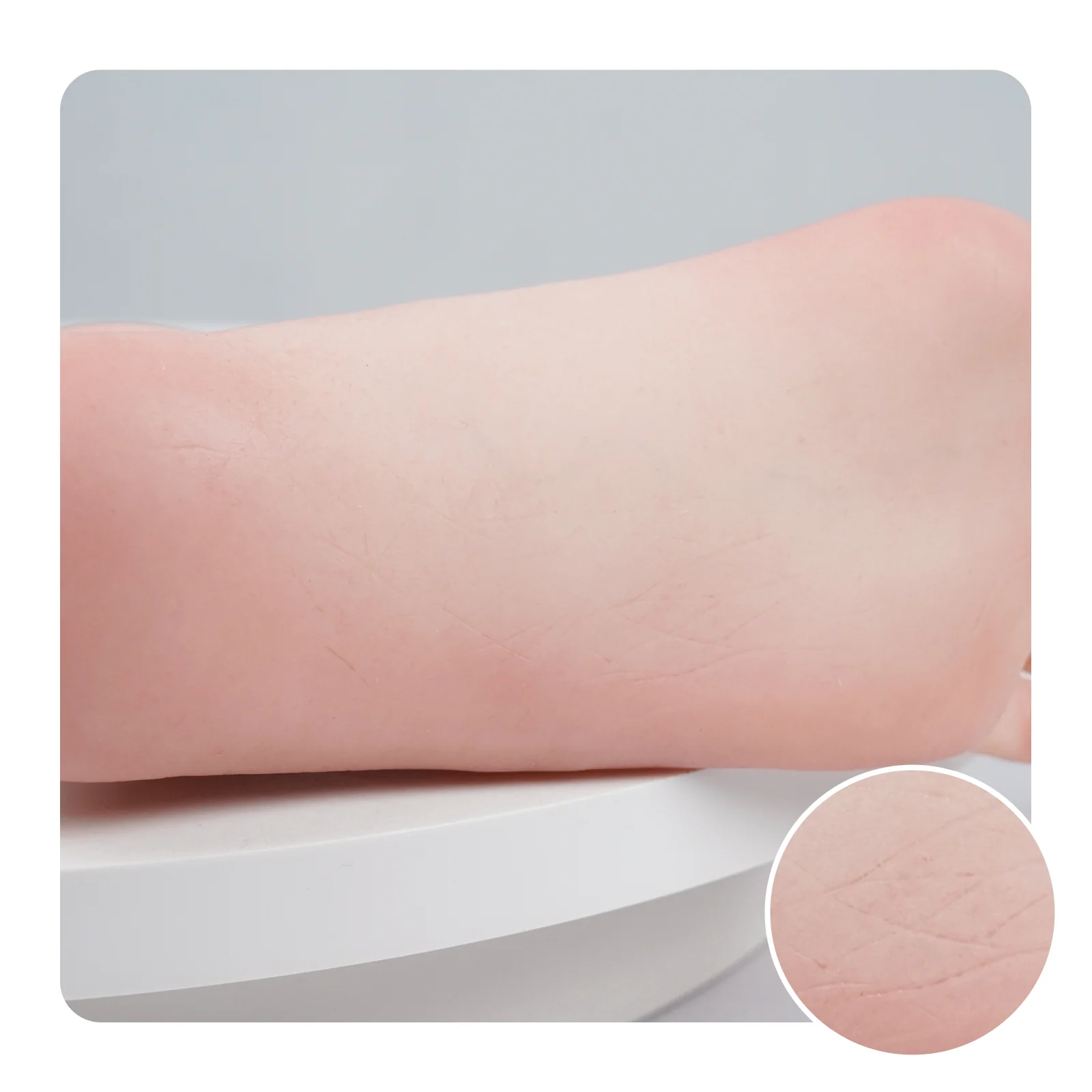 Soft Silicone Lifesize Female Mannequin Foot with Nail Shoes Jewelry Sock Display - Image 5