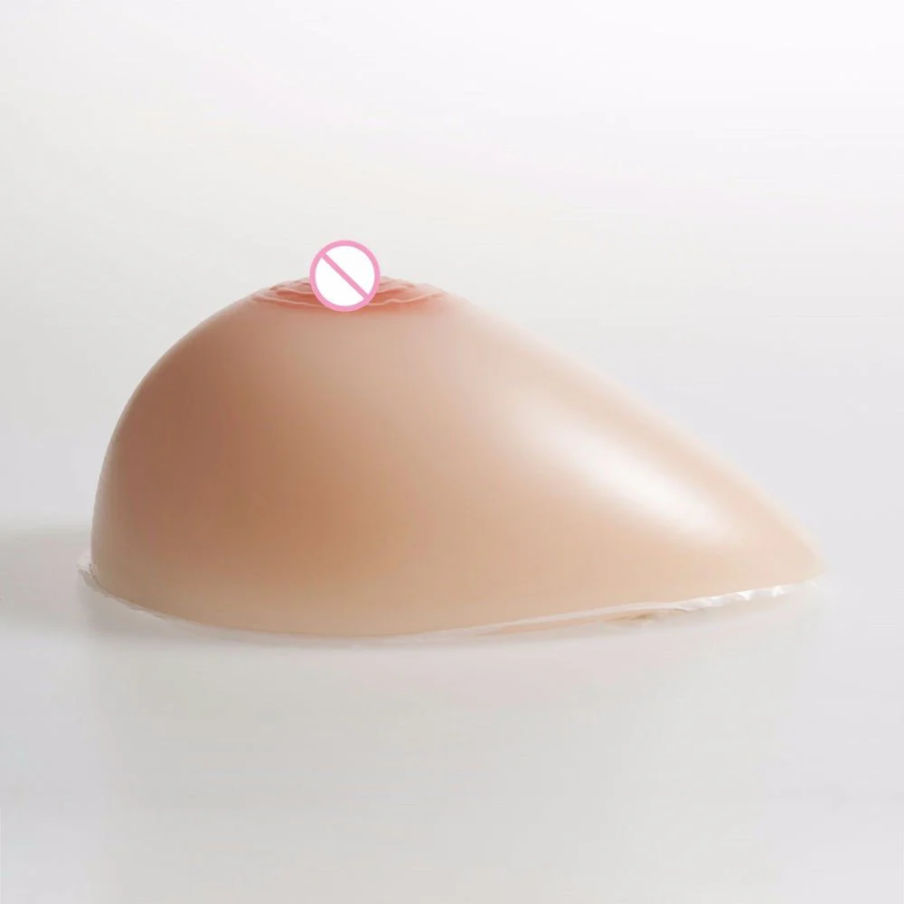 Formas de mama de silicona en forma de lágrima con sujetador de bolsillo negro  - Image 13
