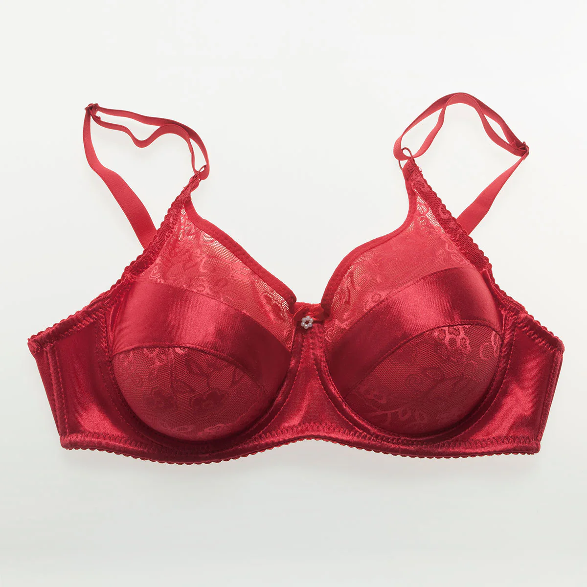 Formas de mama de silicona en forma de lágrima con sujetador de bolsillo rojo  - Image 12