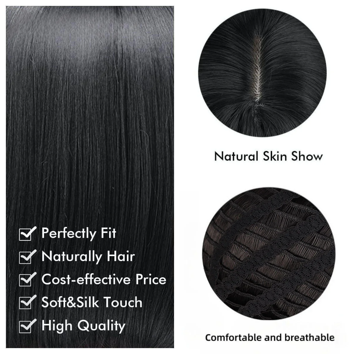 Wig Long Curly Synthetic Hair - Image 3